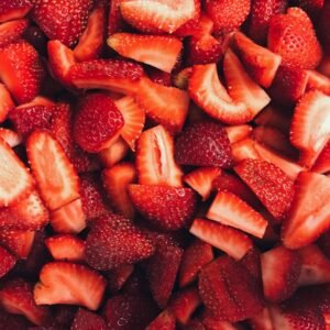 sliced strawberries